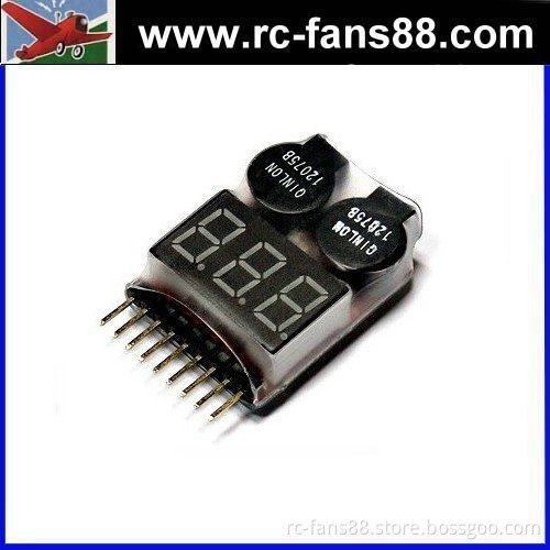 RC Model 2in1 8S LiPo Battery LED Tester & Alarm